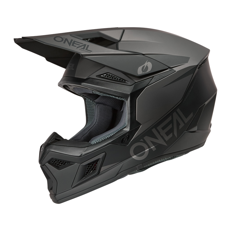 3 SRS Helmet Solid Black/Gray