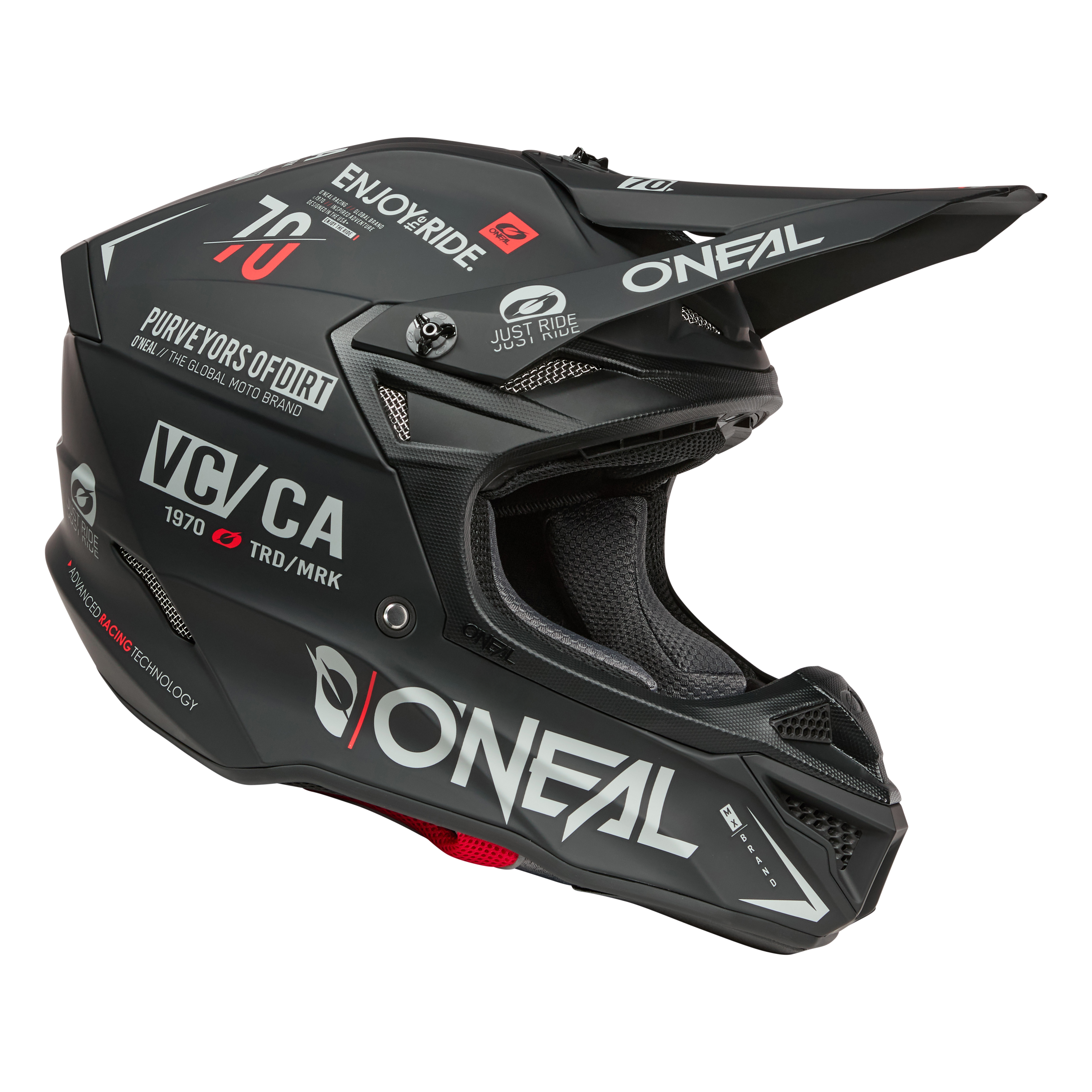 5 SRS Brand Helmet Black/Gray