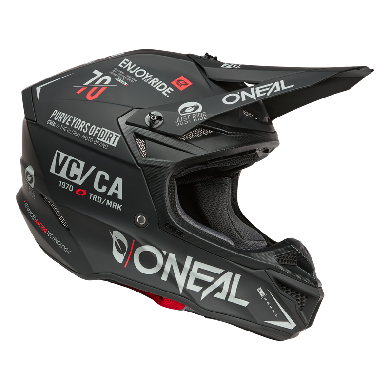 5 SRS Brand Helmet Black/Gray