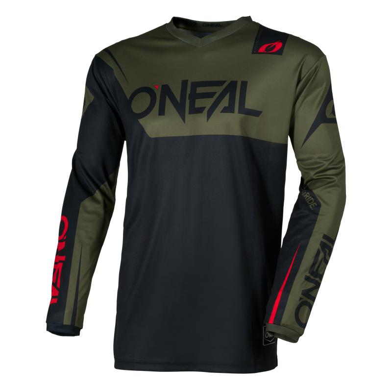 O'NEAL Element Racewear Jersey Black/Olive – ONEAL USA O'NEAL Element Racewear Jersey Black/Olive – ONEAL USA