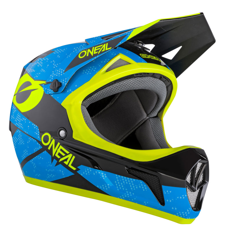 bike helmets neon Sonus Deft Helmet Blue/Neon Yellow