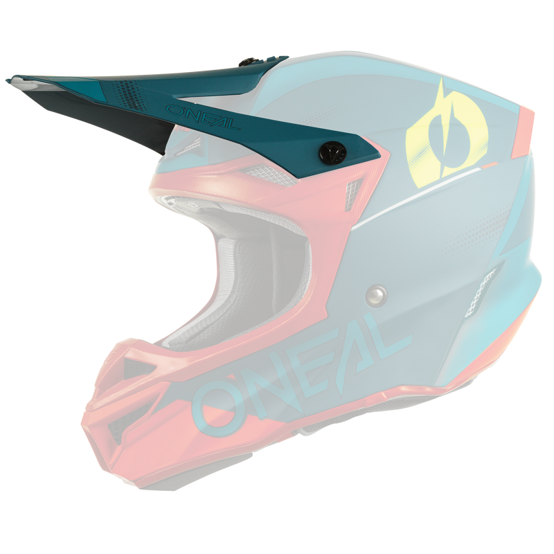 Replacement SRS Haze Blue/Red Helmet Visor - Main Image