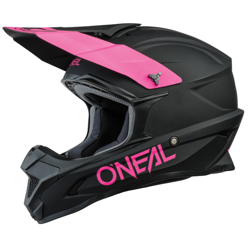 1 SRS Solid Helmet Black/Pink 1 SRS Solid Helmet Black/Pink