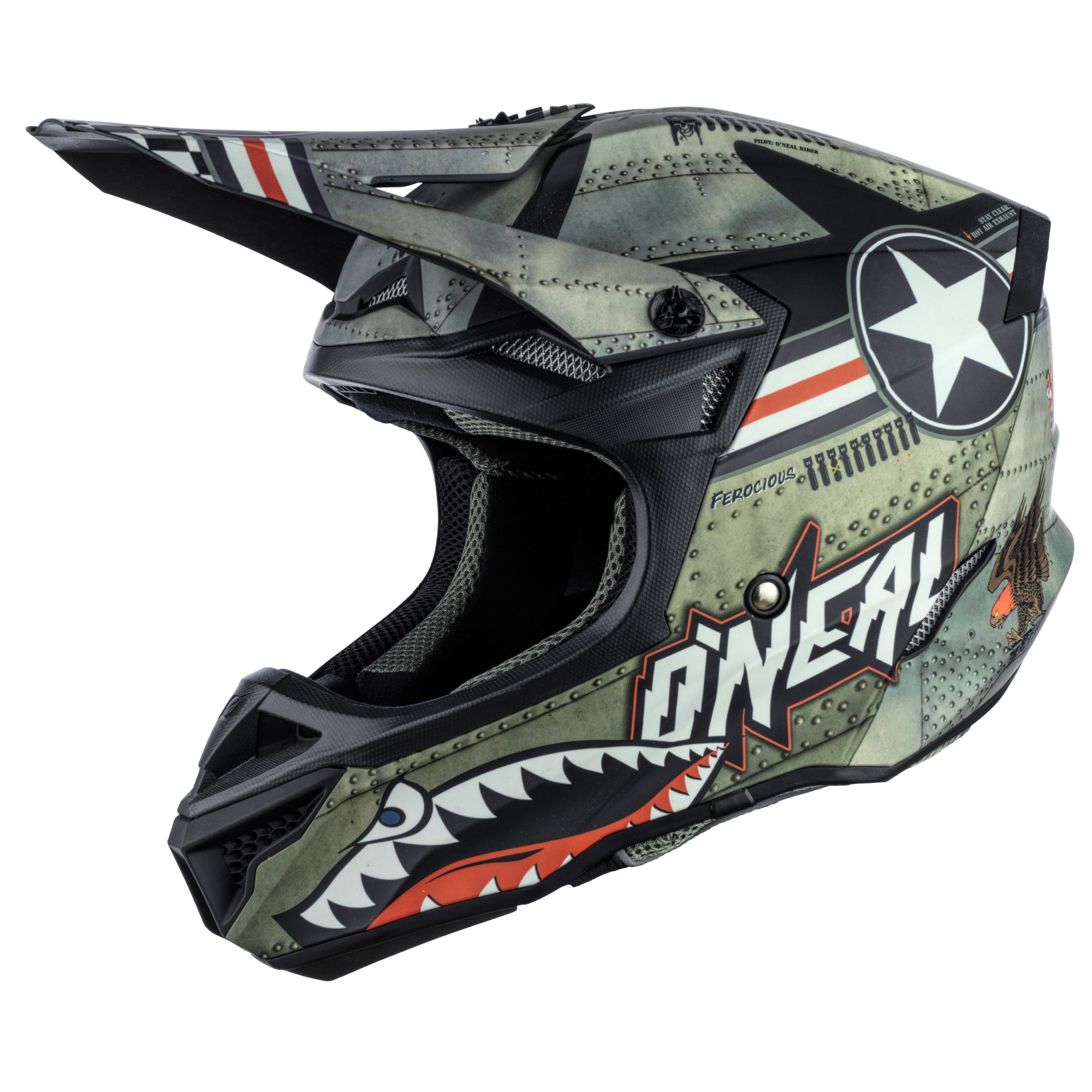 Casco Motocross Enduro Oneal 2 Series Solid Flat Negro Mate