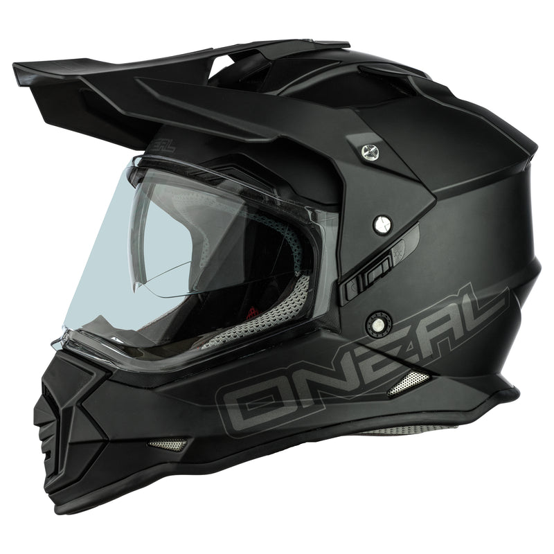 black.motorcycle helmet Sierra II Helmet Flat Black – ONEAL USA