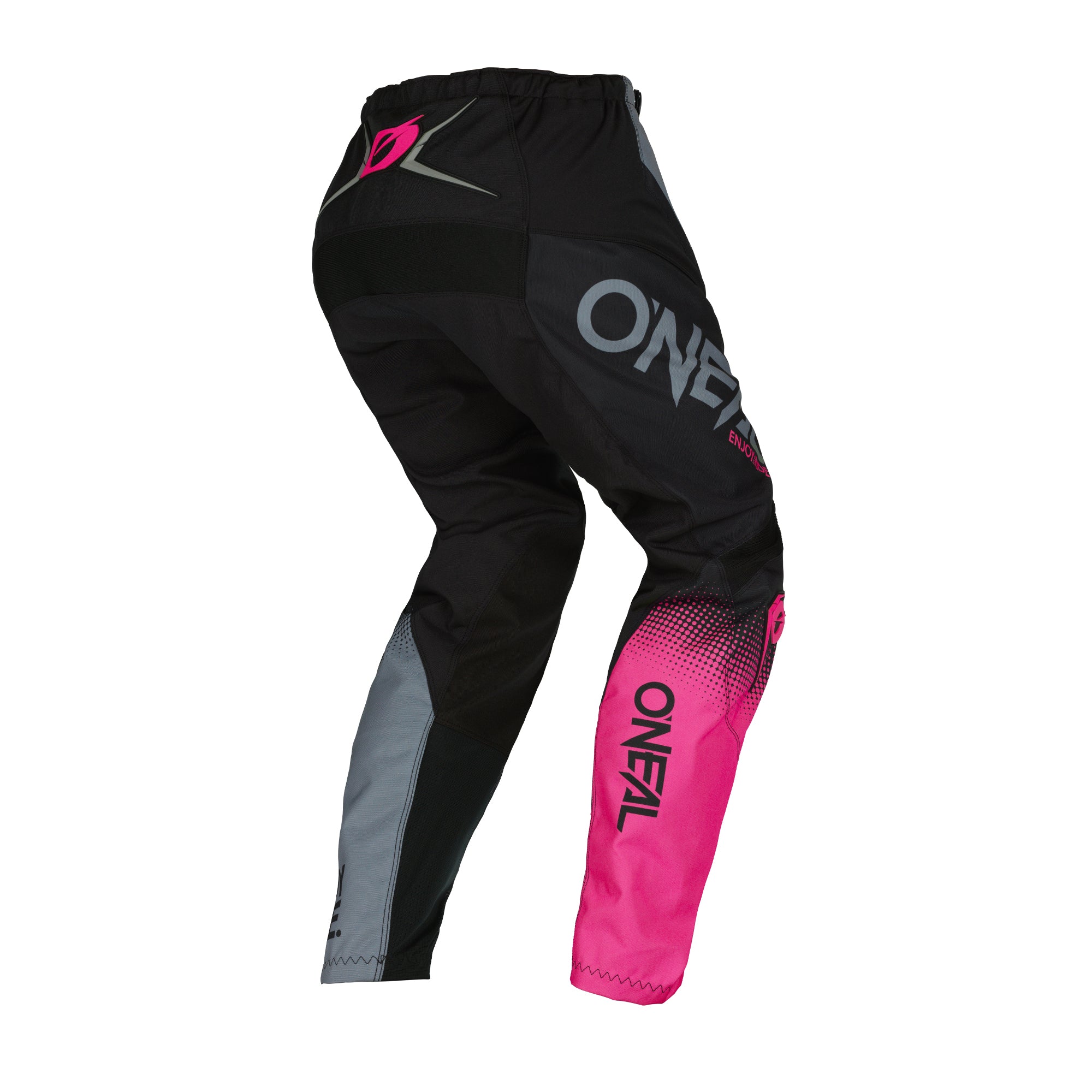 O'NEAL Women's Element Racewear Pants Black/Gray/Pink