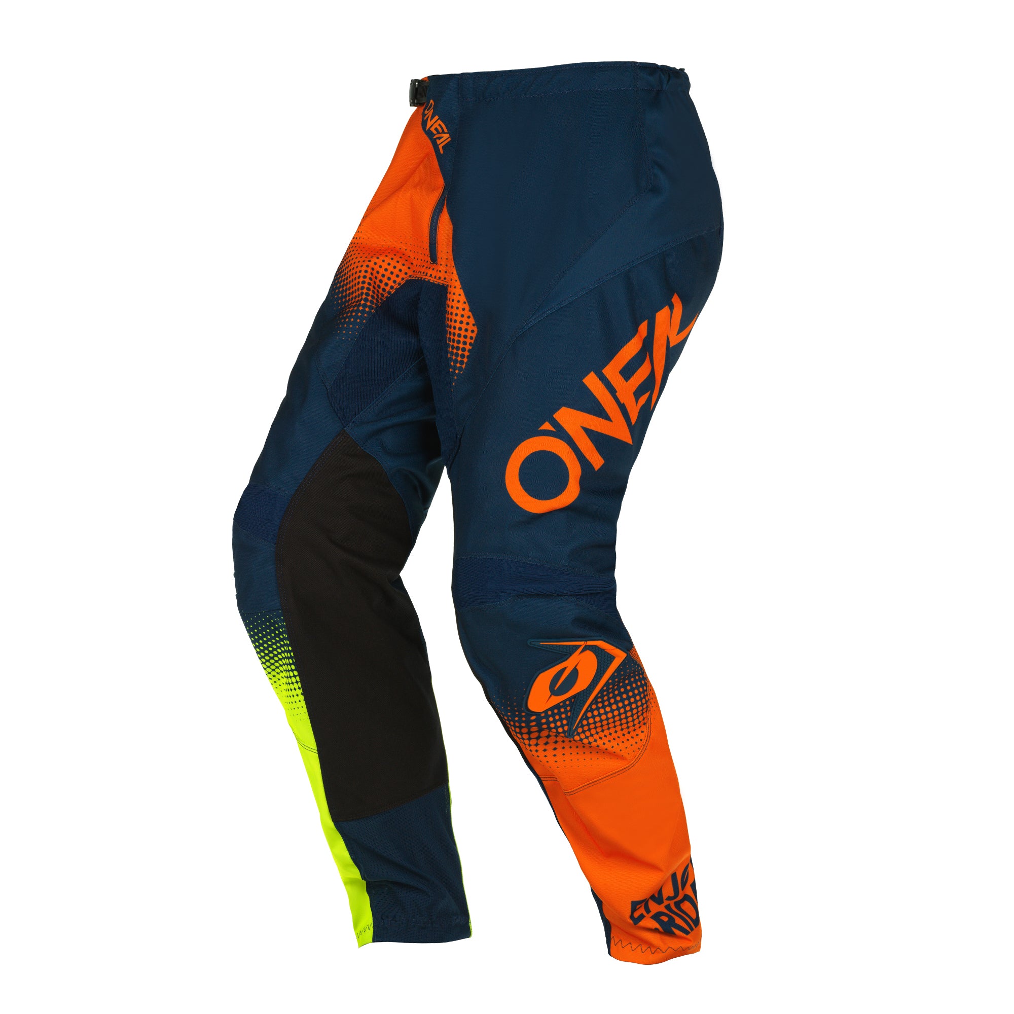 O'NEAL Element Racewear Pants Blue/Orange/Neon Yellow