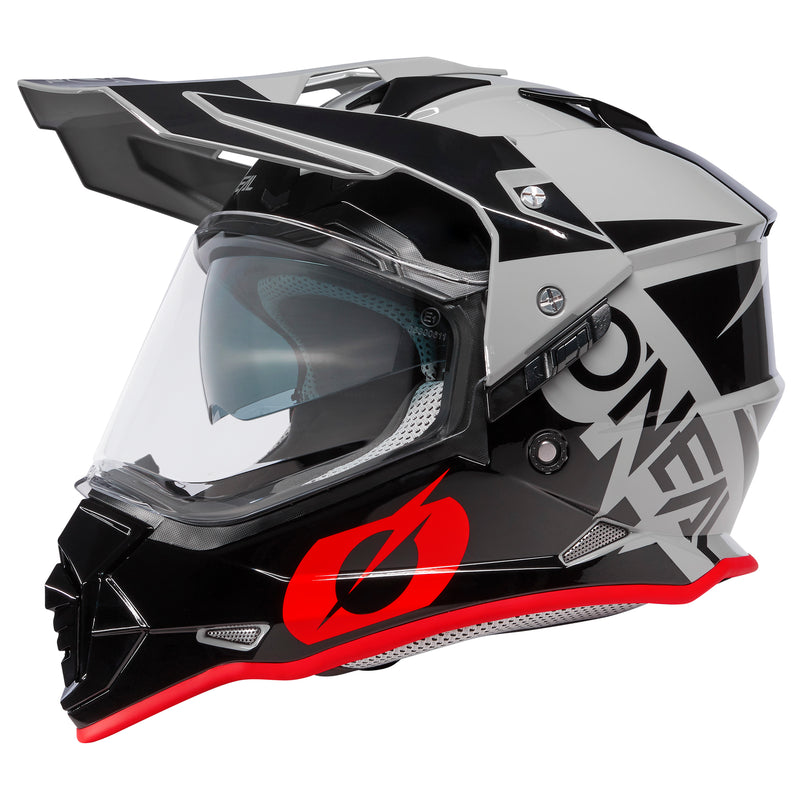 black red motorcycle helmet Sierra Helmet R Gray/Black/Red – ONEAL USA