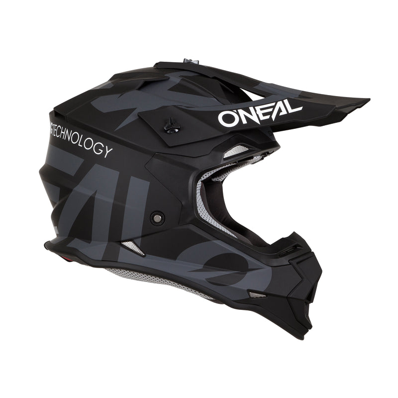 2 SRS Slick Helmet Black/Gray – ONEAL USA
