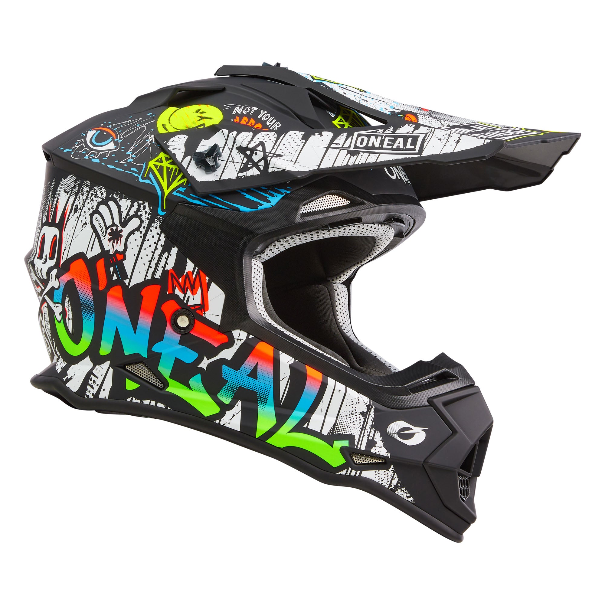 2 SRS Rancid Helmet Black/White – ONEAL USA 2 SRS Rancid Helmet Black/White – ONEAL USA