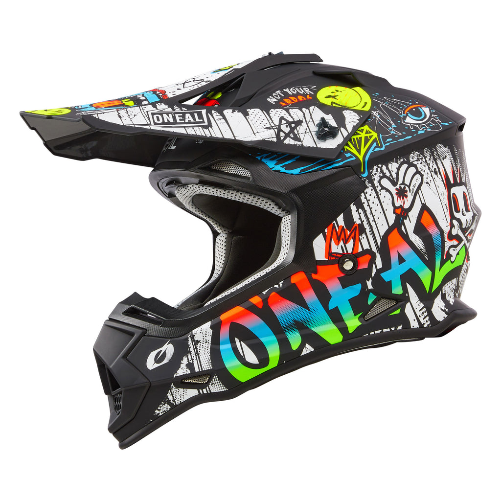 2 SRS Rancid Helmet Black/White