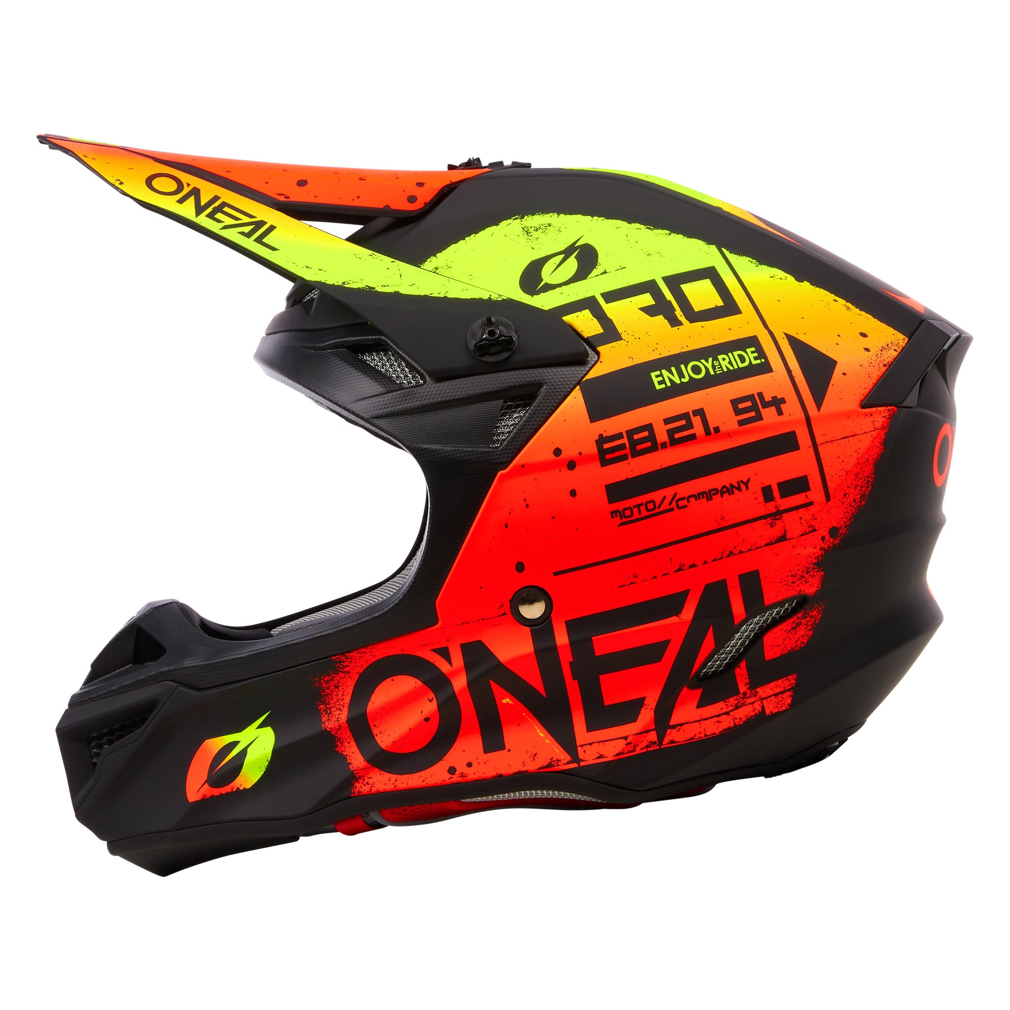 5 SRS Scarz Helmet Black/Red ONEAL USA