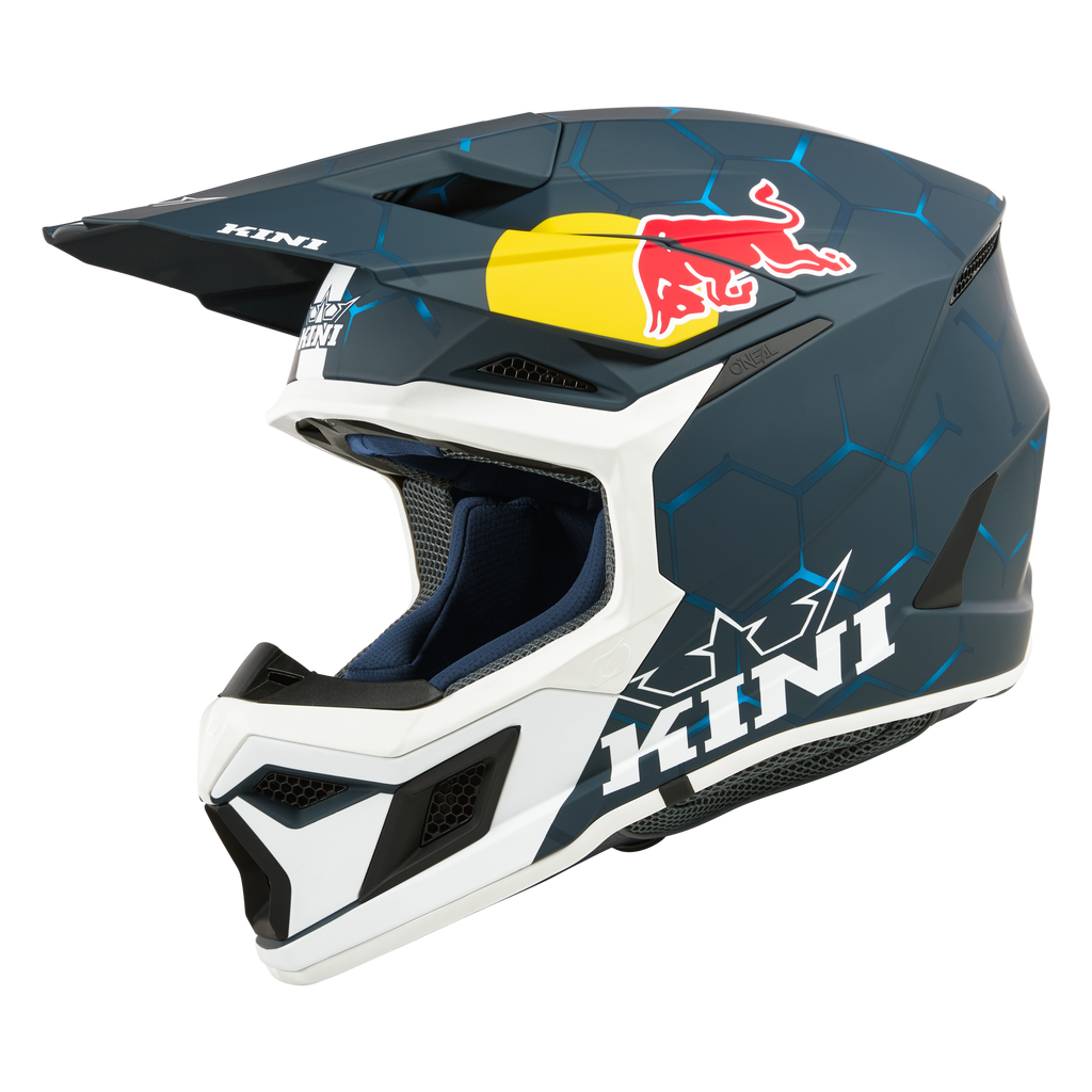 bike helmet red bull KINI REDBULL MX3 1.0 BLUE/WHITE – ONEAL USA