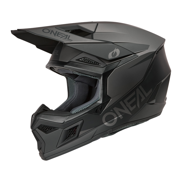 3 SRS Helmet Solid Black/Gray
