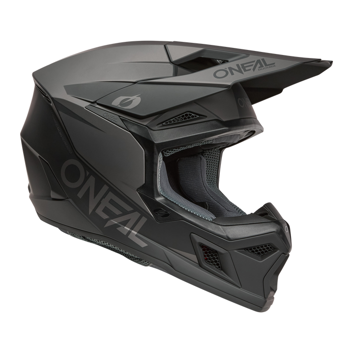 3 SRS Helmet Solid Black/Gray