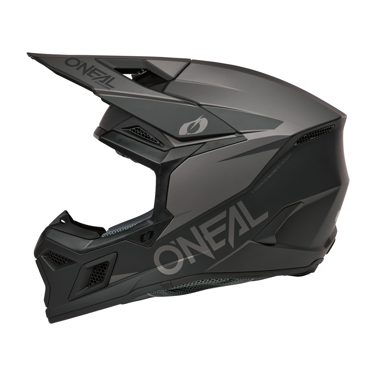 3 SRS Helmet Solid Black/Gray