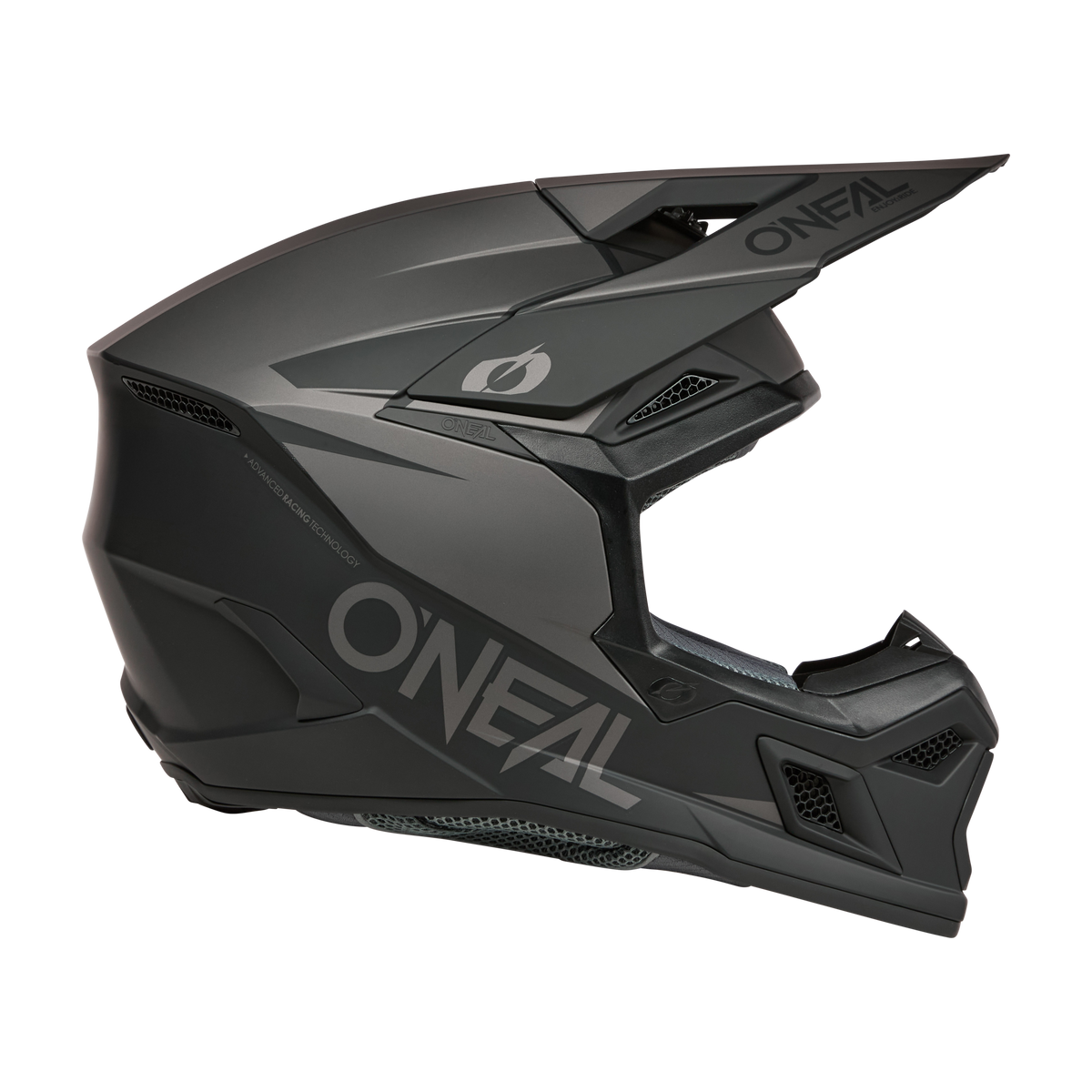 3 SRS Helmet Solid Black/Gray