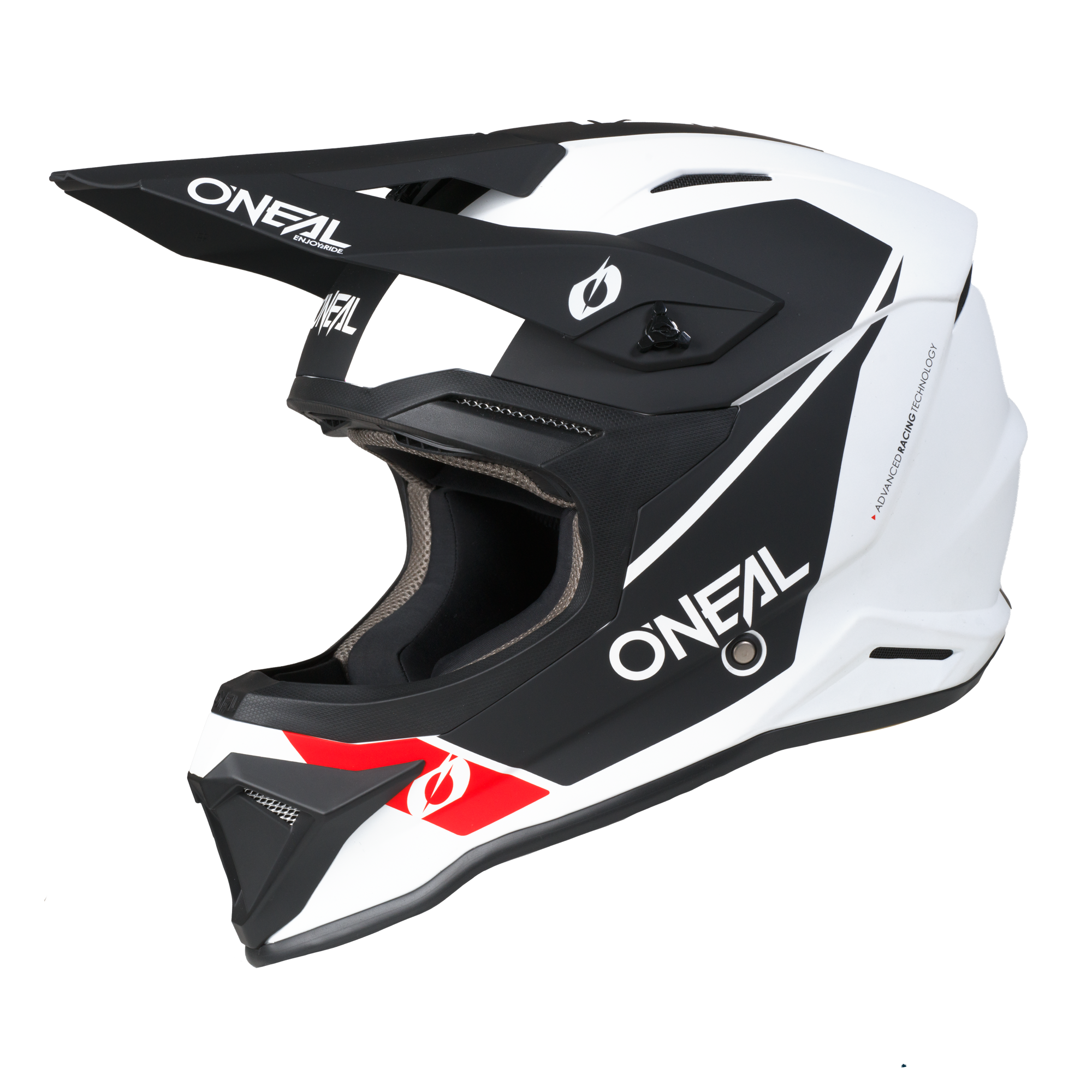 4 SRS Helmet Race White / Black