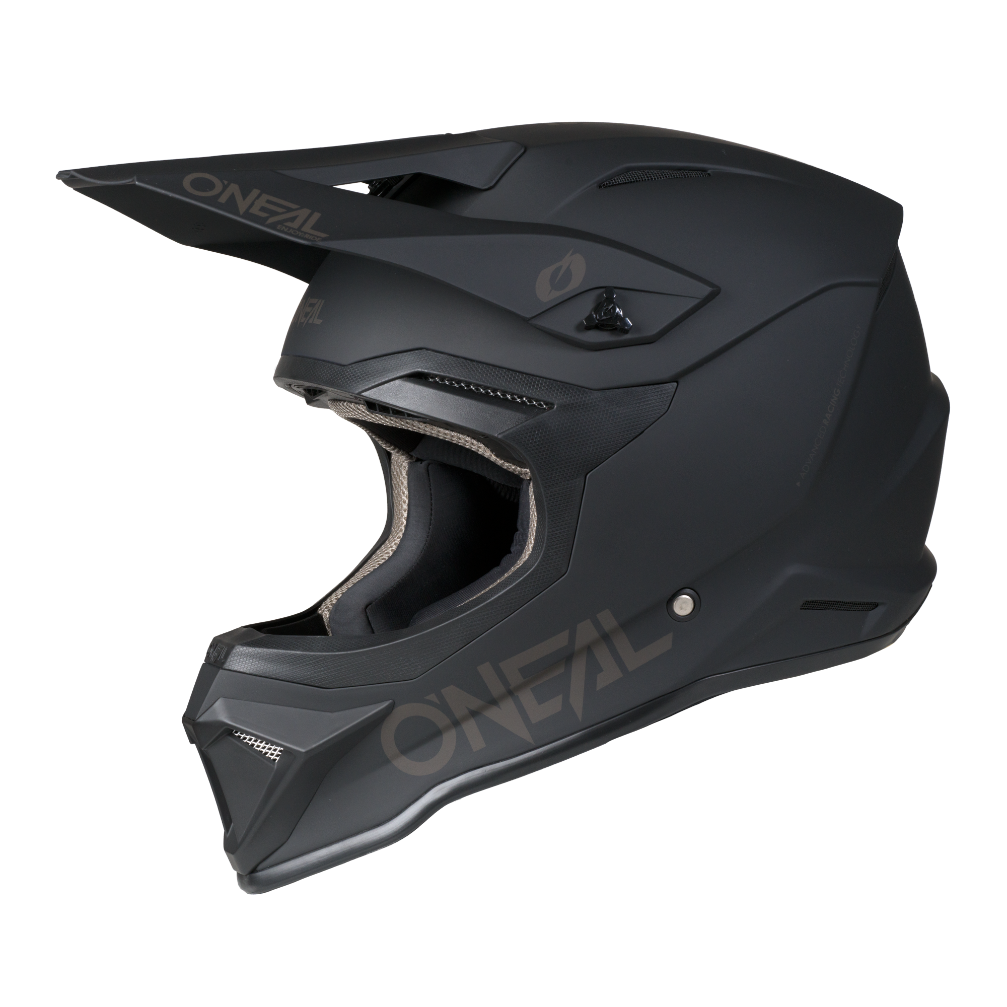 4 SRS Helmet Solid Black / Gray