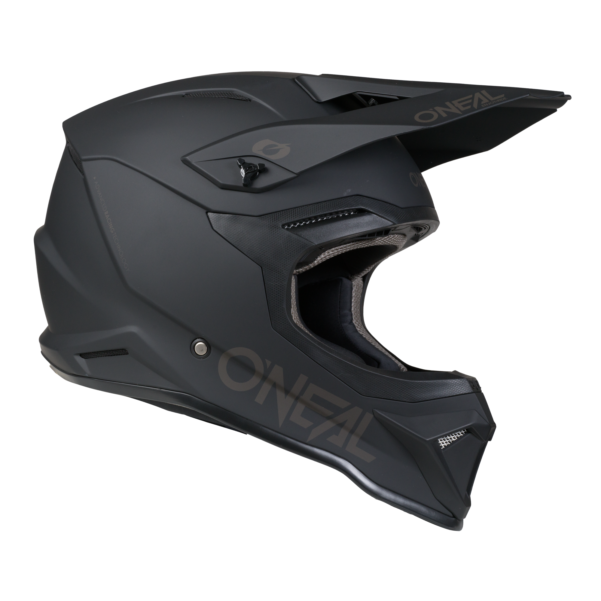 4 SRS Helmet Solid Black / Gray