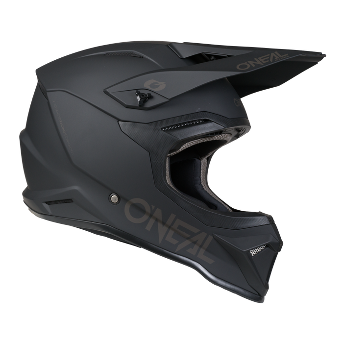 4 SRS Helmet Solid Black / Gray