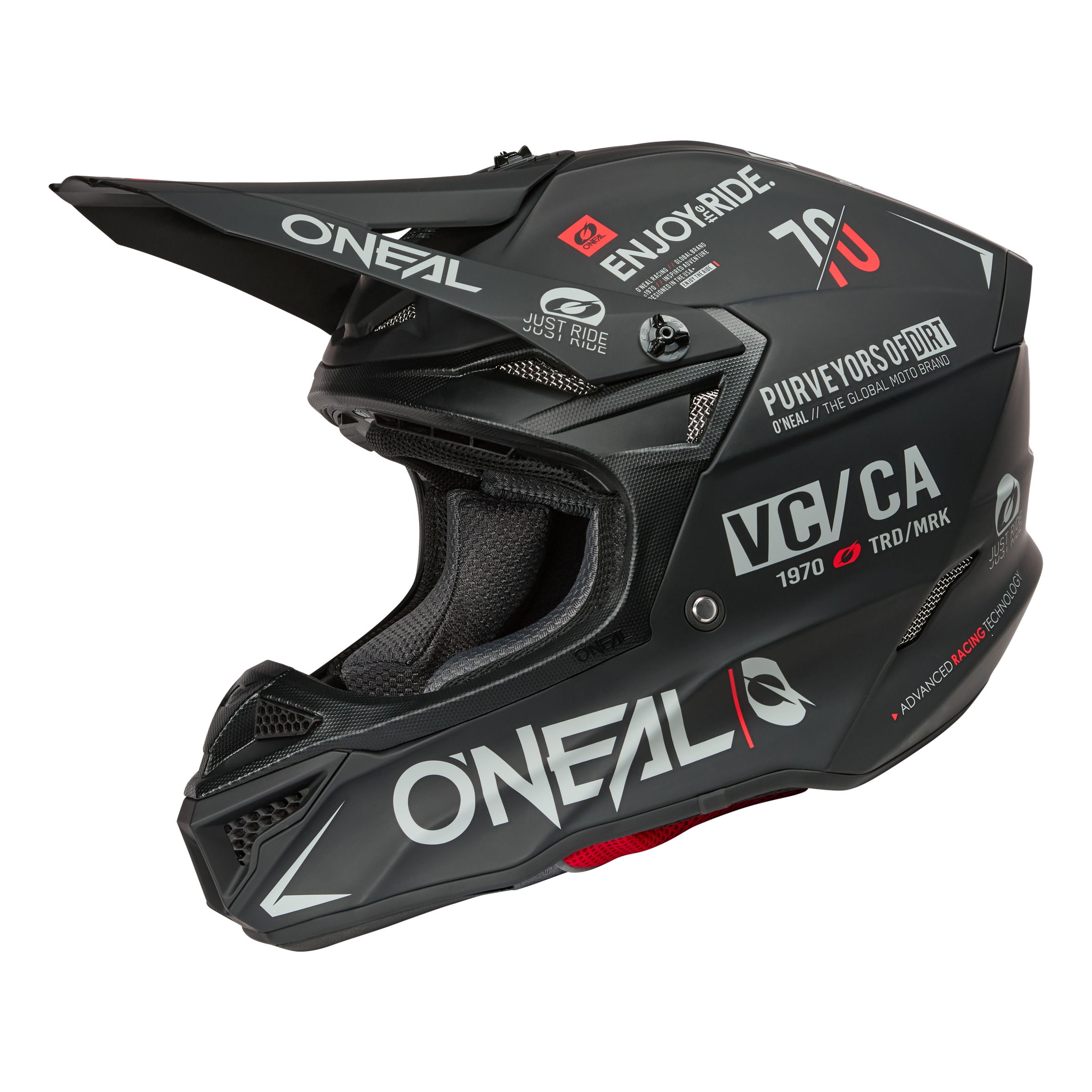 5 SRS Brand Helmet Black/Gray – ONEAL USA