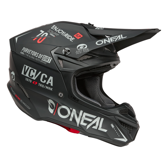 5 SRS Brand Helmet Black/Gray