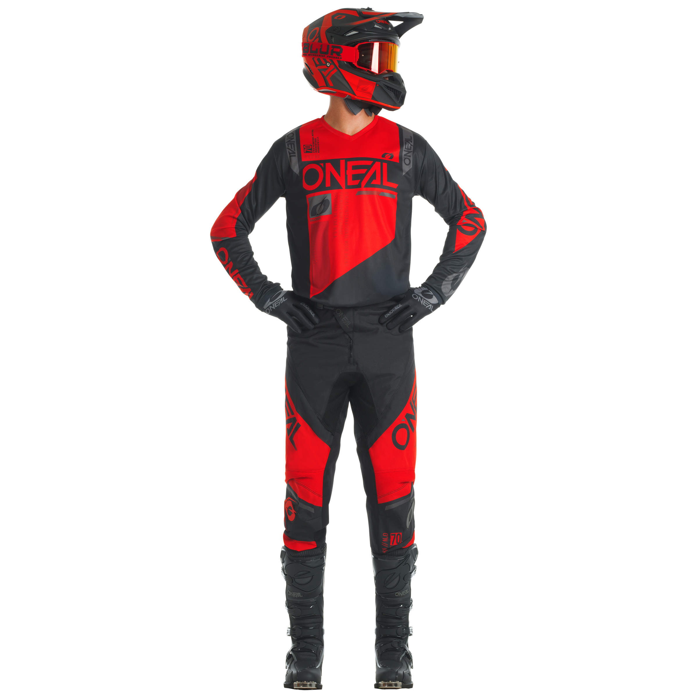 O'NEAL Element Factor Pants Black/Red – ONEAL USA