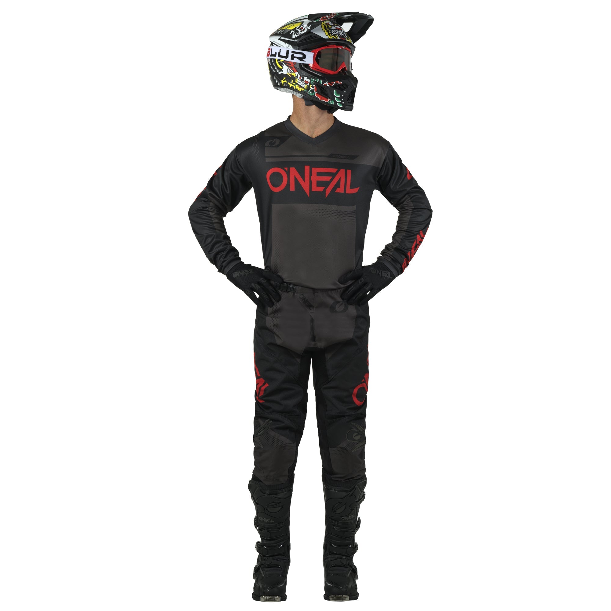 O'NEAL Element Racewear Pants Black/Gray/Red – ONEAL USA