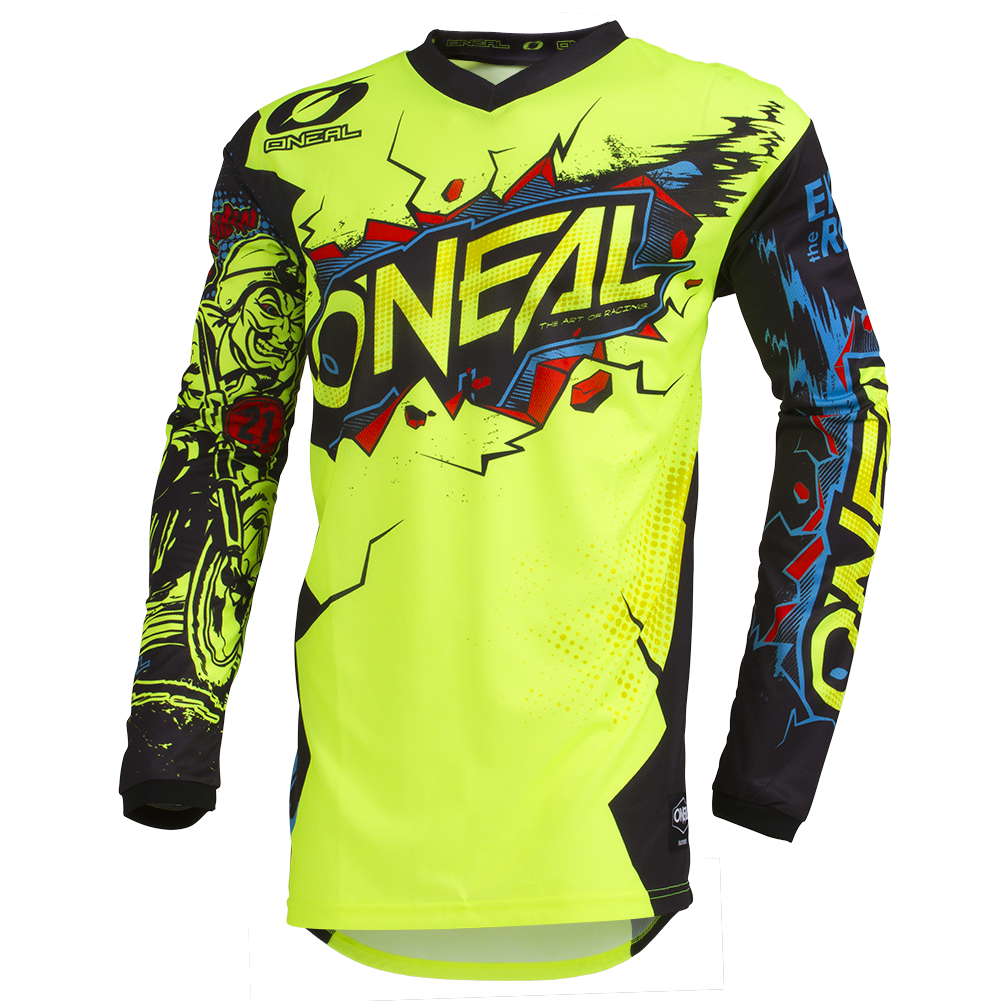 O'Neal Element Warhawk Jersey - Black/White/Red - M