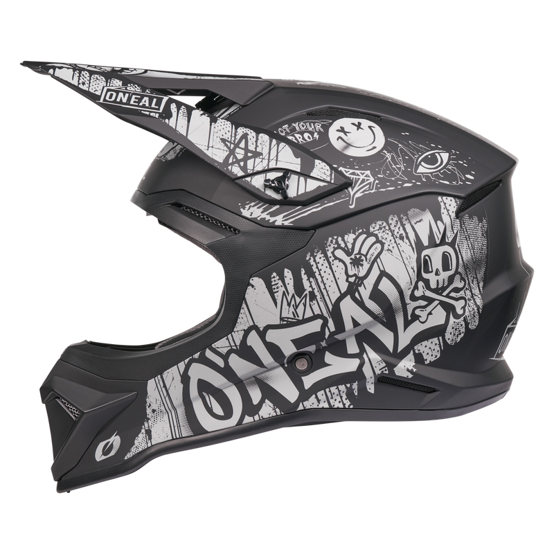 4 SRS Helmet Rancid Gray/Black – ONEAL USA
