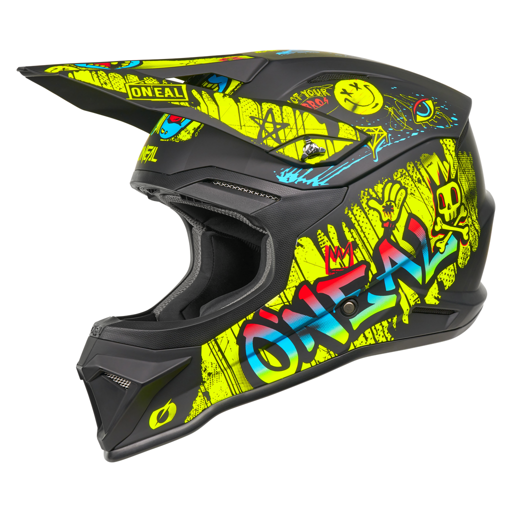 bike helmet neon 4 SRS Rancid Neon/Black – ONEAL USA EOY Clearance 24 Here's my Tackle Box, color:AZCU absorbing and washable padded