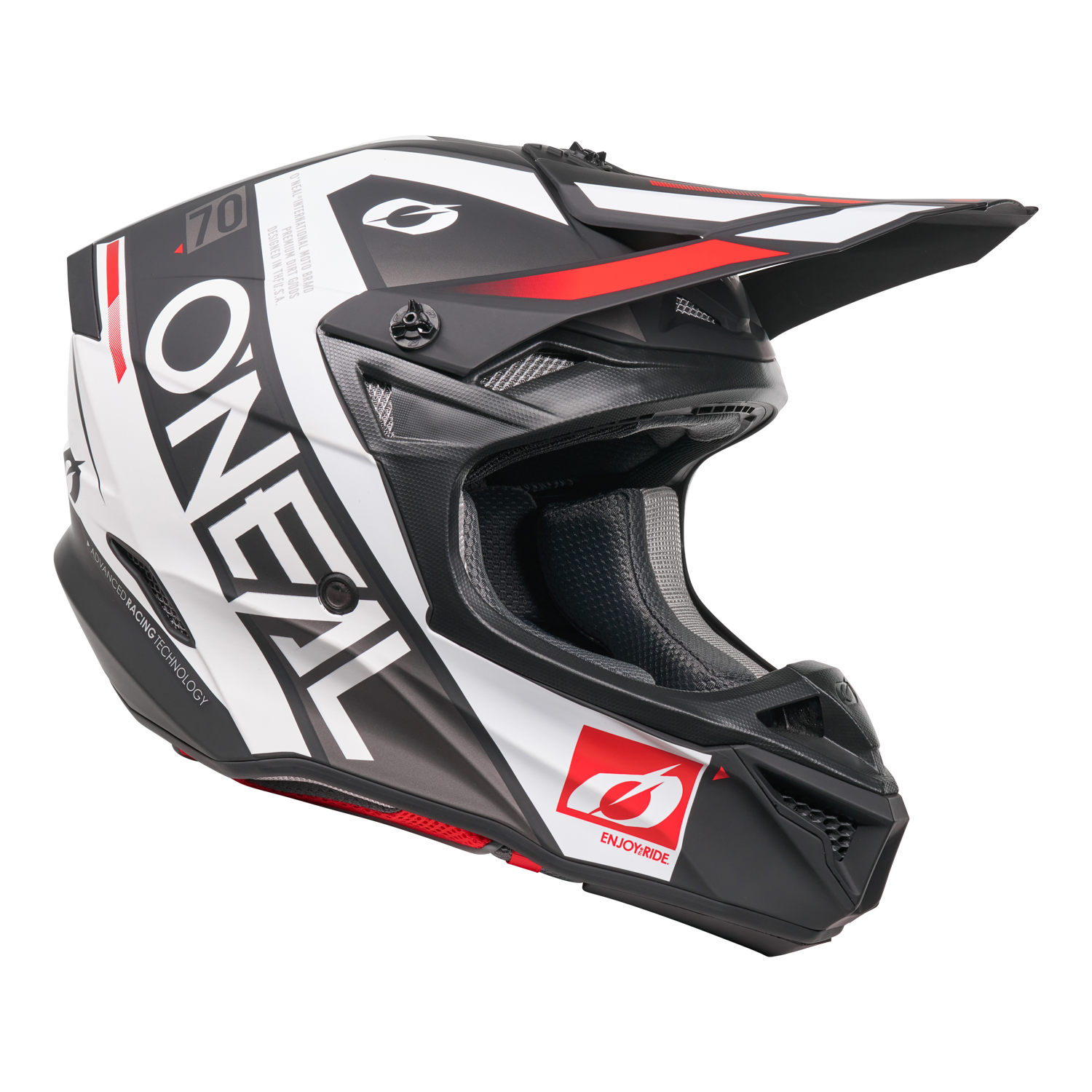 5 SRS Factor Helmet Black/White