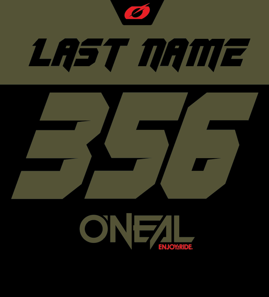 ONEAL Element Racewear Black/Olive - Custom