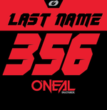 ONEAL Element Racewear Black/Red - Custom