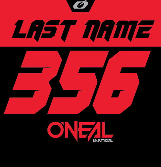 ONEAL Element Racewear Black/Red - Custom