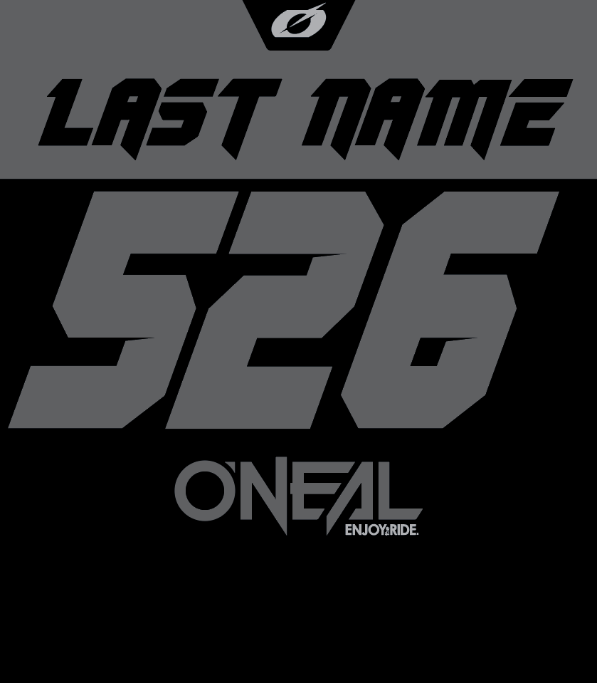 ONEAL Element Racewear Black/Gray - Custom