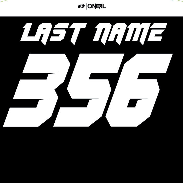 ONEAL Hardwear Elite Black/White - Custom