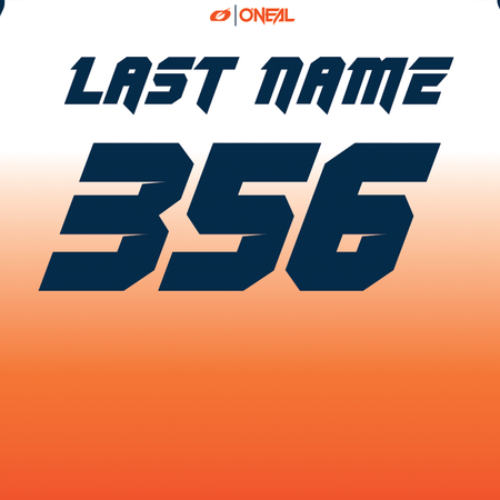 Prodigy 55 Jersey Orange/White - Custom