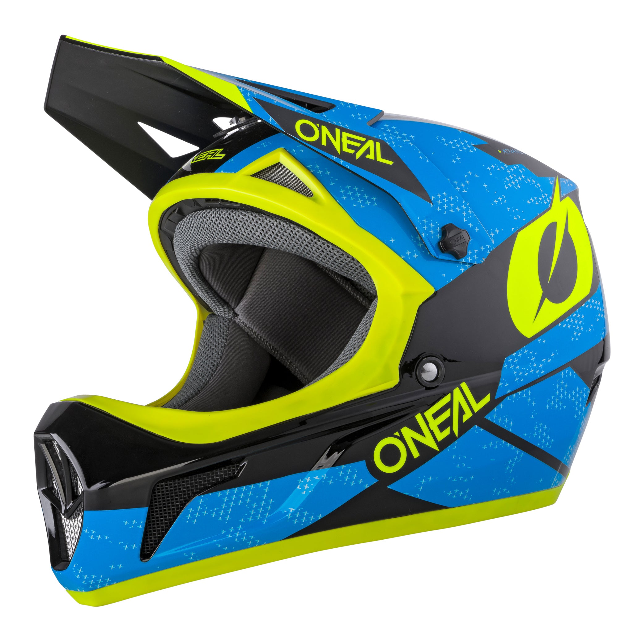 bike helmet neon yellow Sonus Deft Helmet Blue/Neon Yellow – ONEAL USA