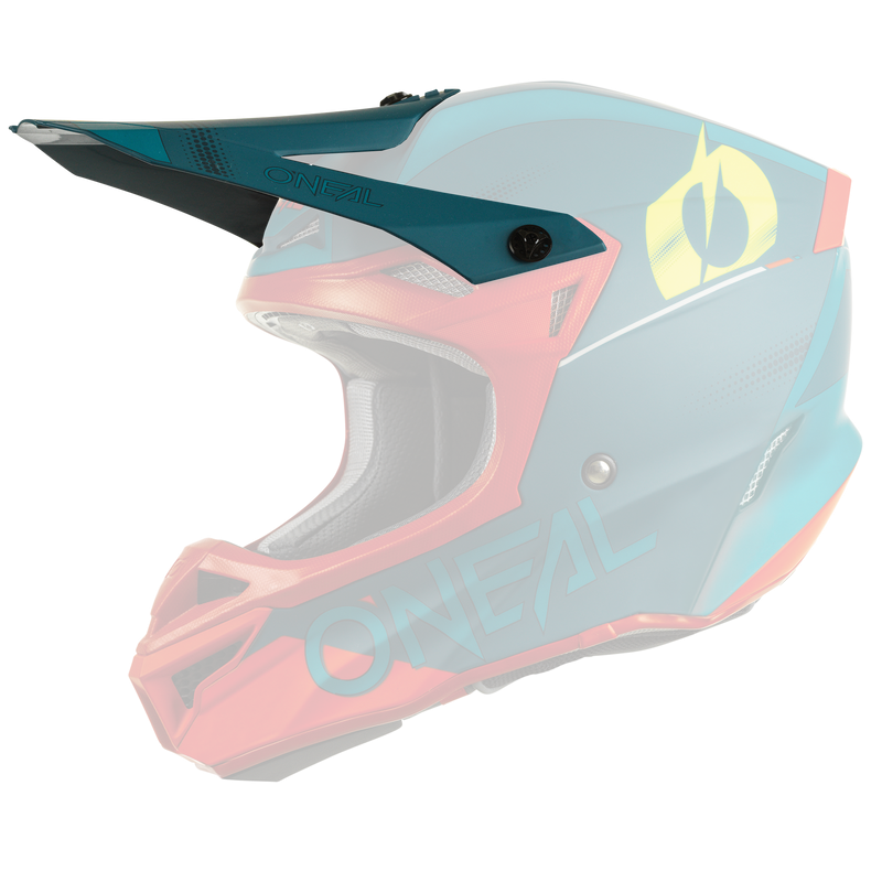Replacement 5 SRS Haze Blue/Red Helmet Visor