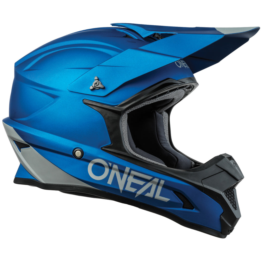 blue girl motorcycle helmets 1 SRS Solid Helmet Blue – ONEAL USA