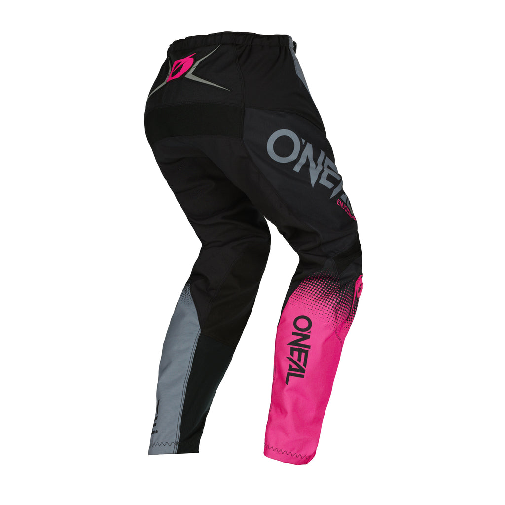 O'NEAL Girls Element Youth Racewear Pant Black/Gray/Pink