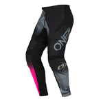 O'NEAL Girls Element Youth Racewear Pants Black/Gray/Pink