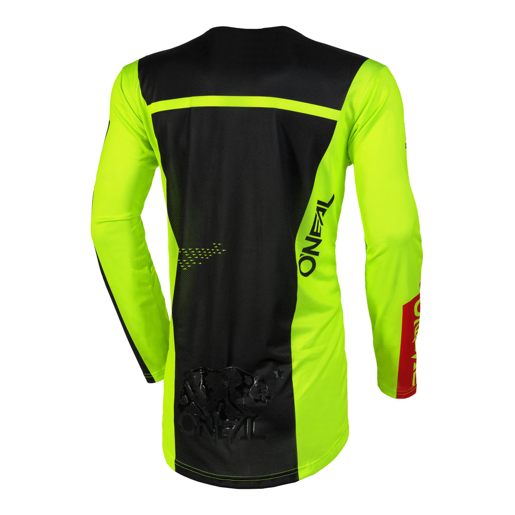 O'NEAL | motorcross jersey lange mouw | MX Enduro | gewatteerde elleboogbescherming, V-hals, ademend | ELEMENT Jersey RIDE voor mannen | Volwassen | Zwart/groen | Maat S O'NEAL | motorcross jersey lange mouw | MX Enduro | gewatteerde elleboogbescherming, V-hals, ademend | ELEMENT Jersey RIDE voor mannen | Volwassen | Zwart/groen | Maat S