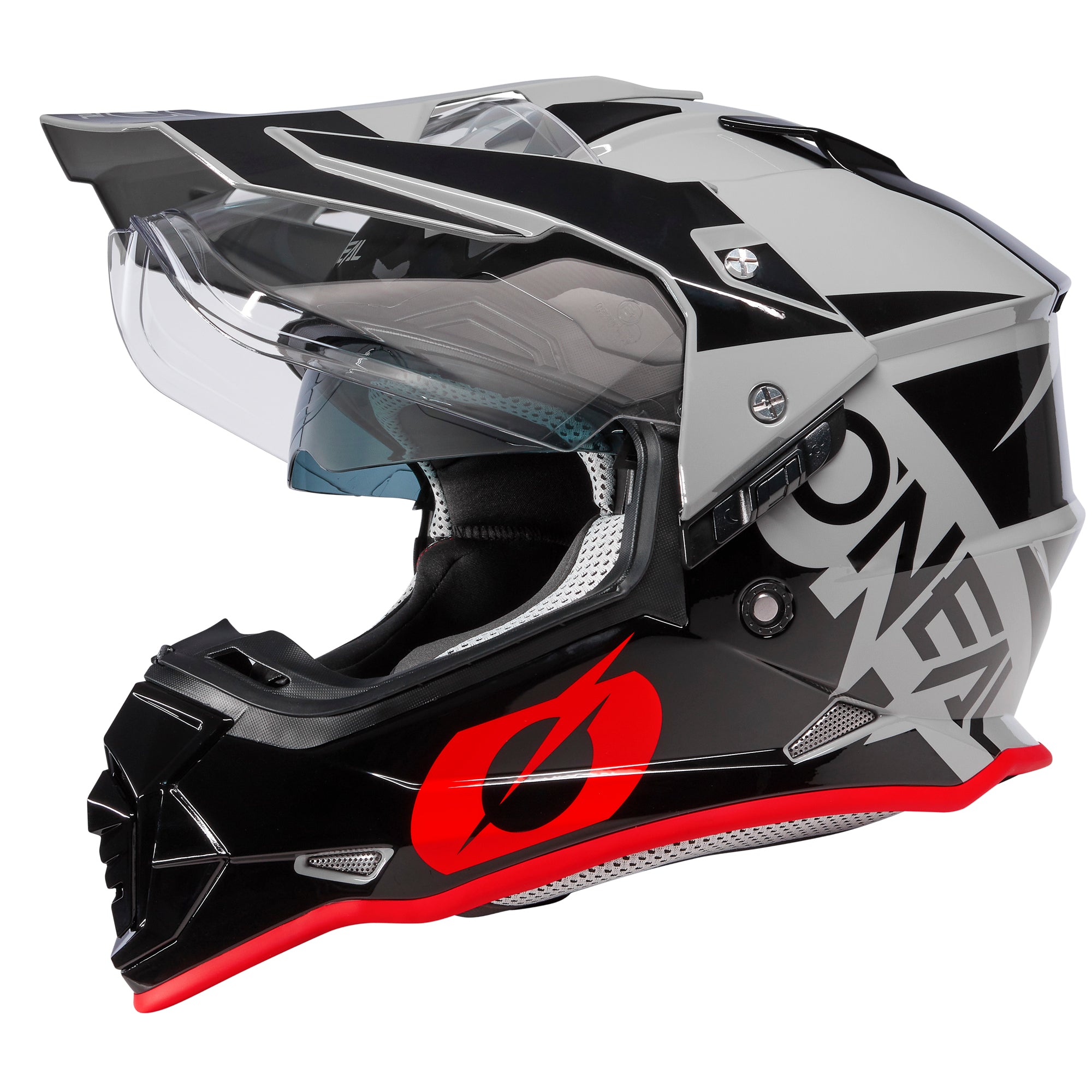 black and red motorcycle helmet Sierra Helmet R Gray/Black/Red – ONEAL USA