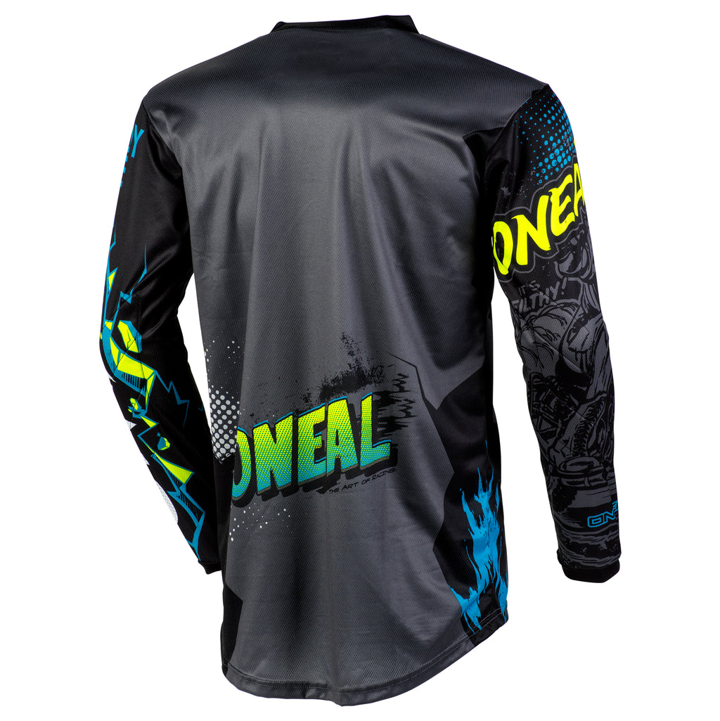 Maillot Moto Cross Enduro Oneal Element Jersey Racewear noir jaune Maillot Moto Cross Enduro Oneal Element Jersey Racewear noir jaune