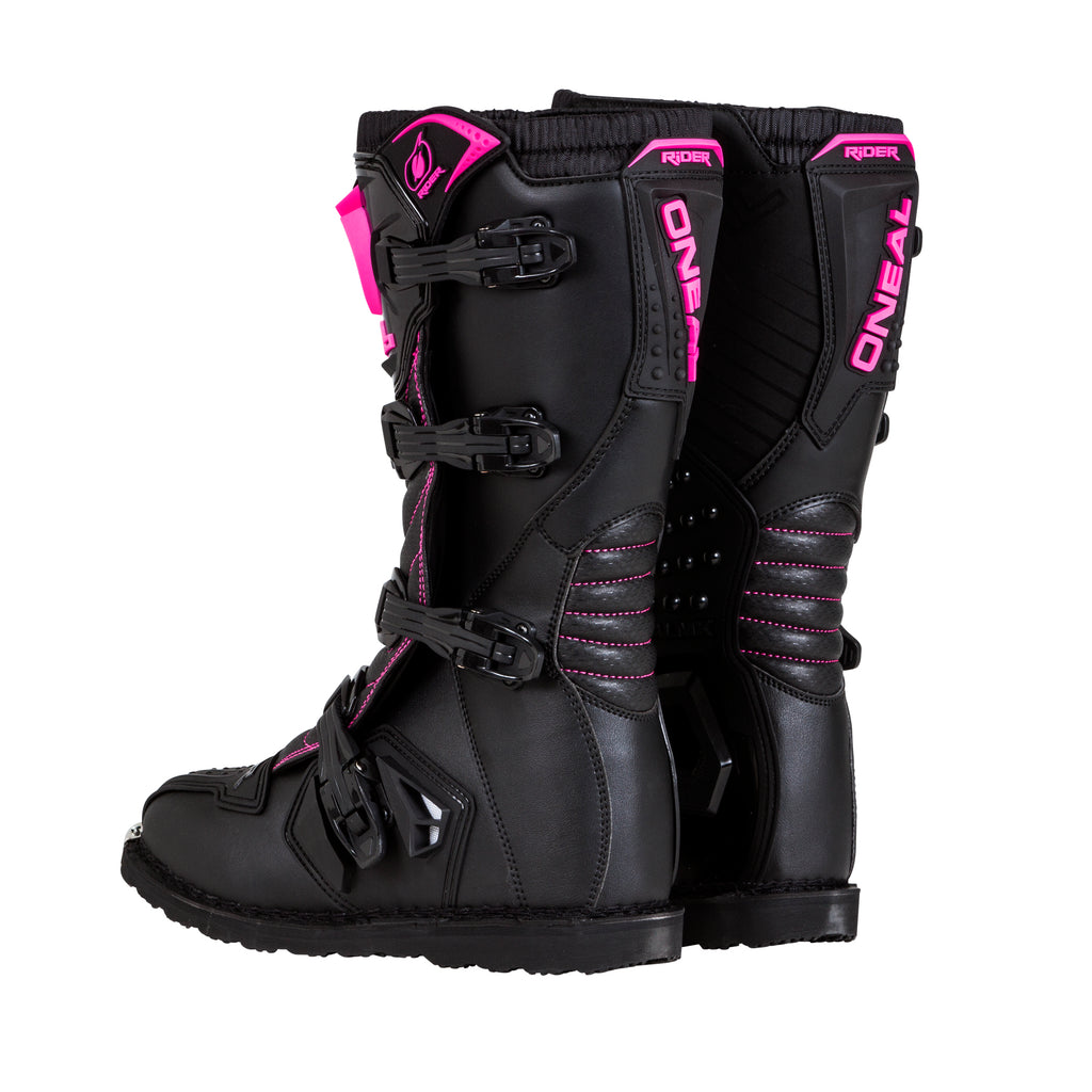 Women's Rider Boots Black/Pink
