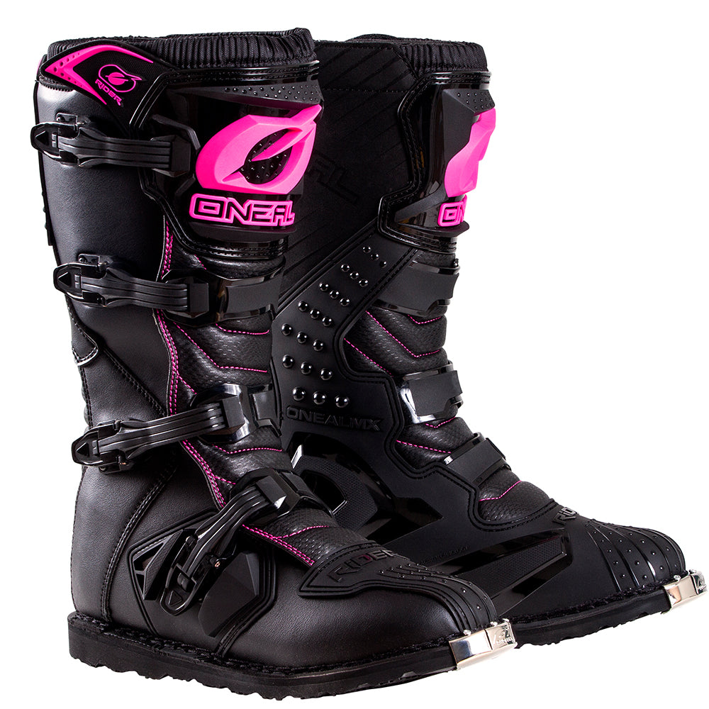 Women's Rider Boots Black/Pink